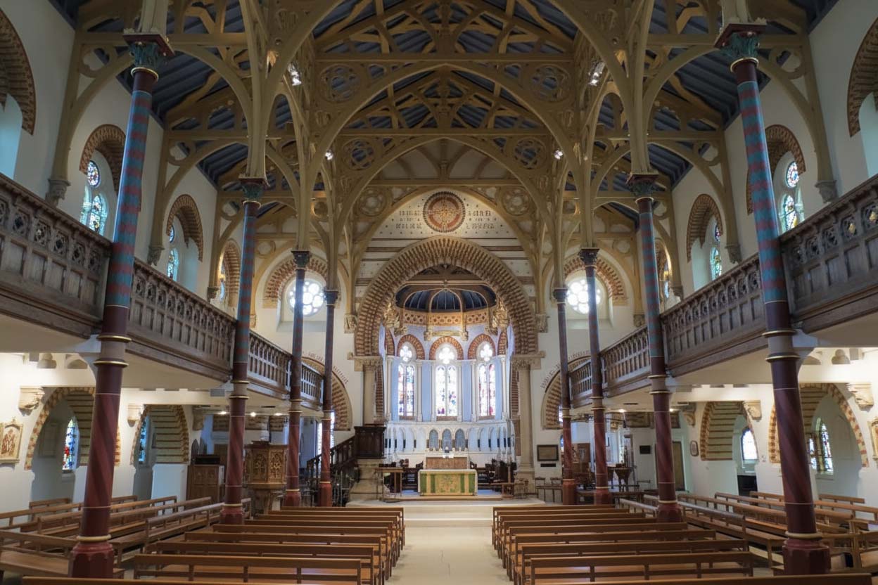 Inside of the St. Mary's Church in Ealing.